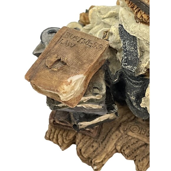 Boyds Bears Resin The Hardest Thing NThe World To Do Is Income Taxes 22622 Read - Picture 6 of 9